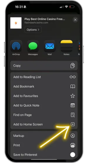 Add to Home Screen