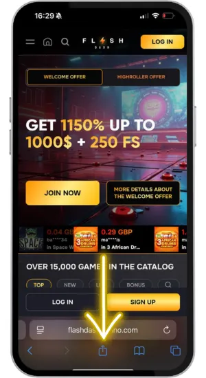 Website and Tap Share
