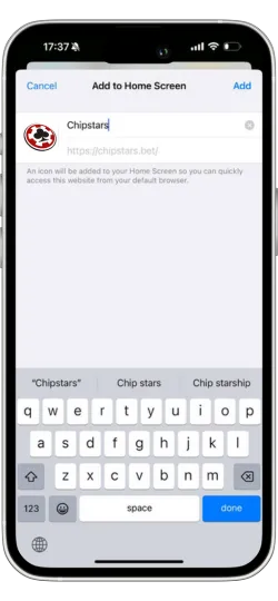 Name the App and Confirm